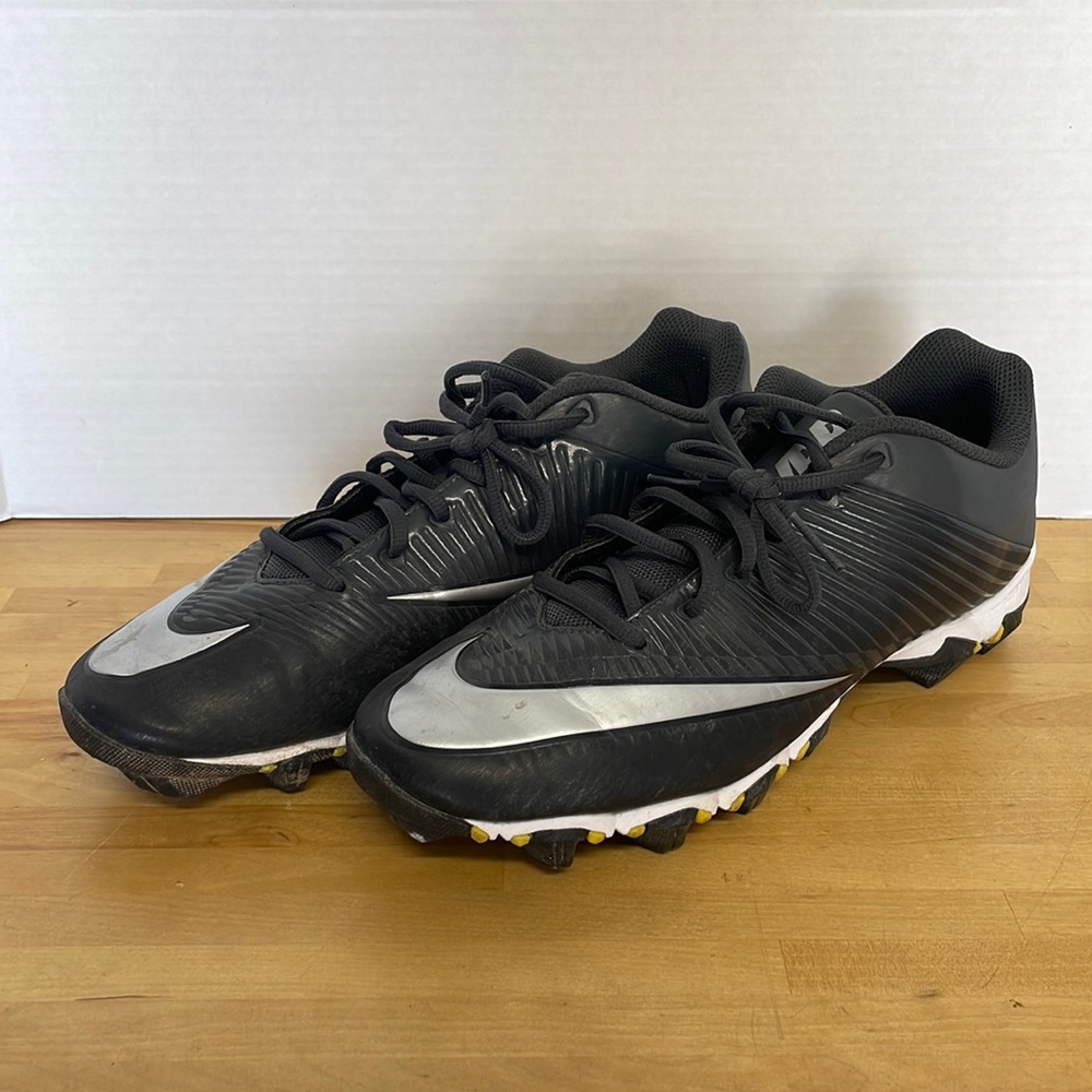 NIKE VPR VAPOR FASTFLEX FOOTBALL CLEATS LOW 833391-002 BLACK SILVER MENS 10